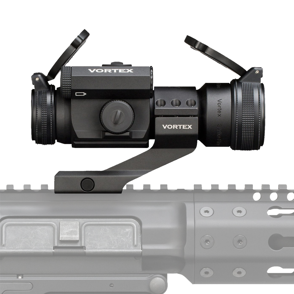 Vortex Optics Strikefire II 4 MOA Red Dot Sight and Vortex Free Hat Black Bundle