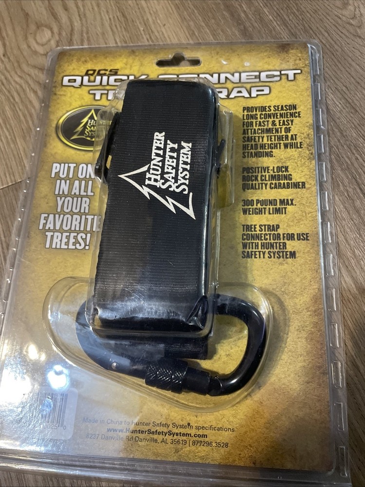 Hunter Safety System Quick-Connect Tree Strap for Tree-Stand Hunting Single