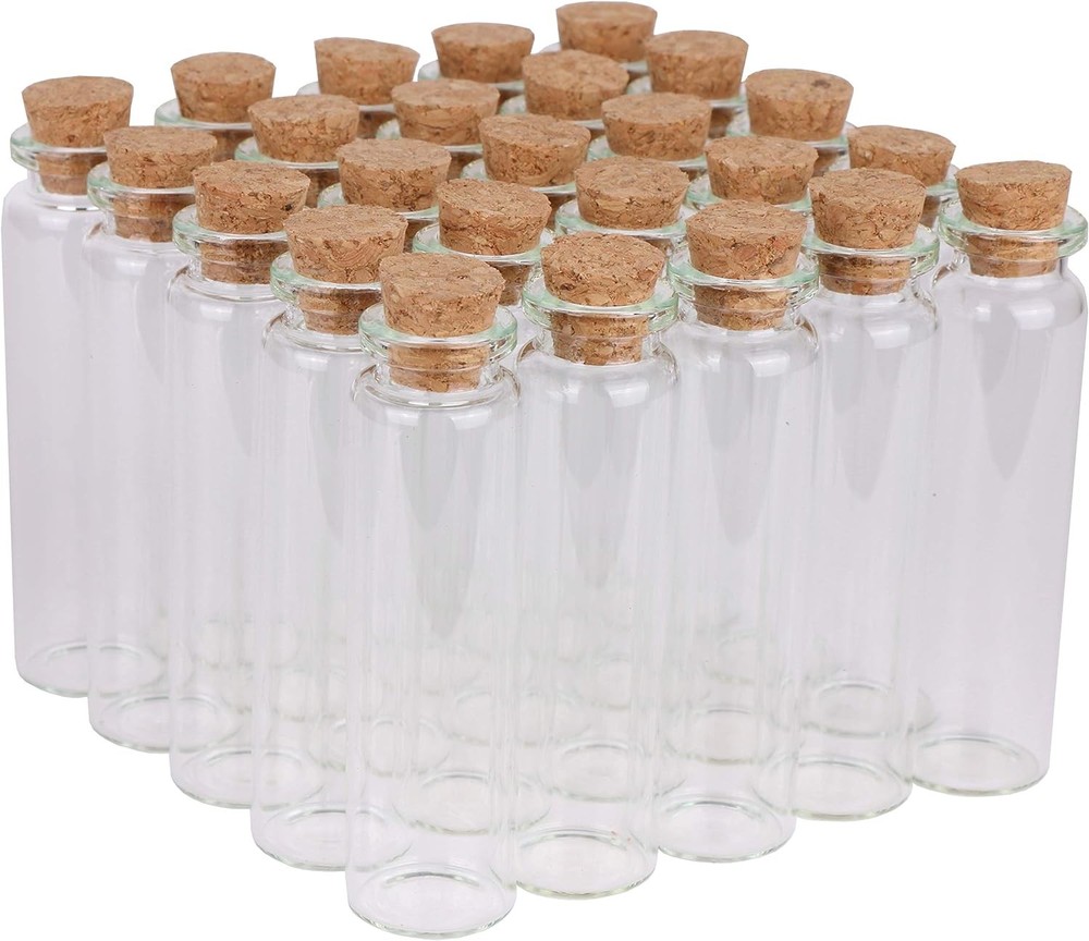 Small Glass Bottles with Cork Stoppers 20ml