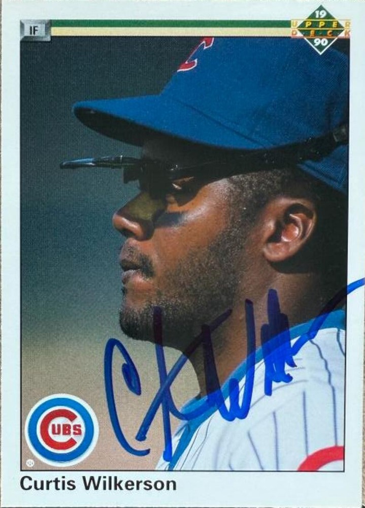 Curtis Wilkerson Autographed 1990 Upper Deck #147