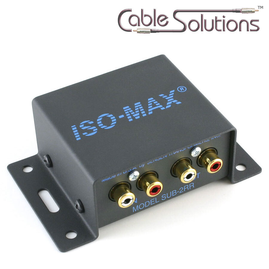 Jensen Transformers SUB-2RR Subwoofer Hum/Noise Eliminator/ Ground Loop Isolator
