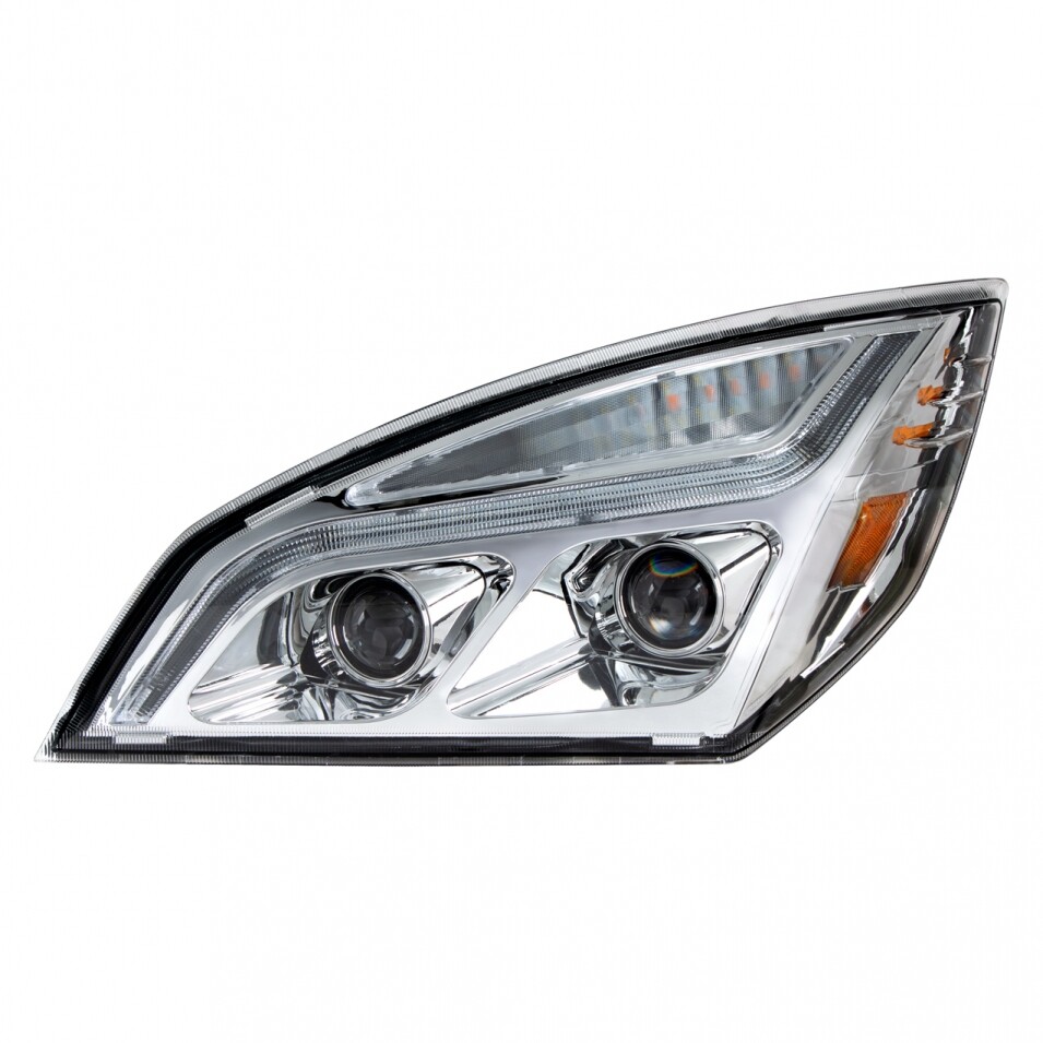 LED Projection Headlight w/ Position Light for Freightliner Cascadia - Driver