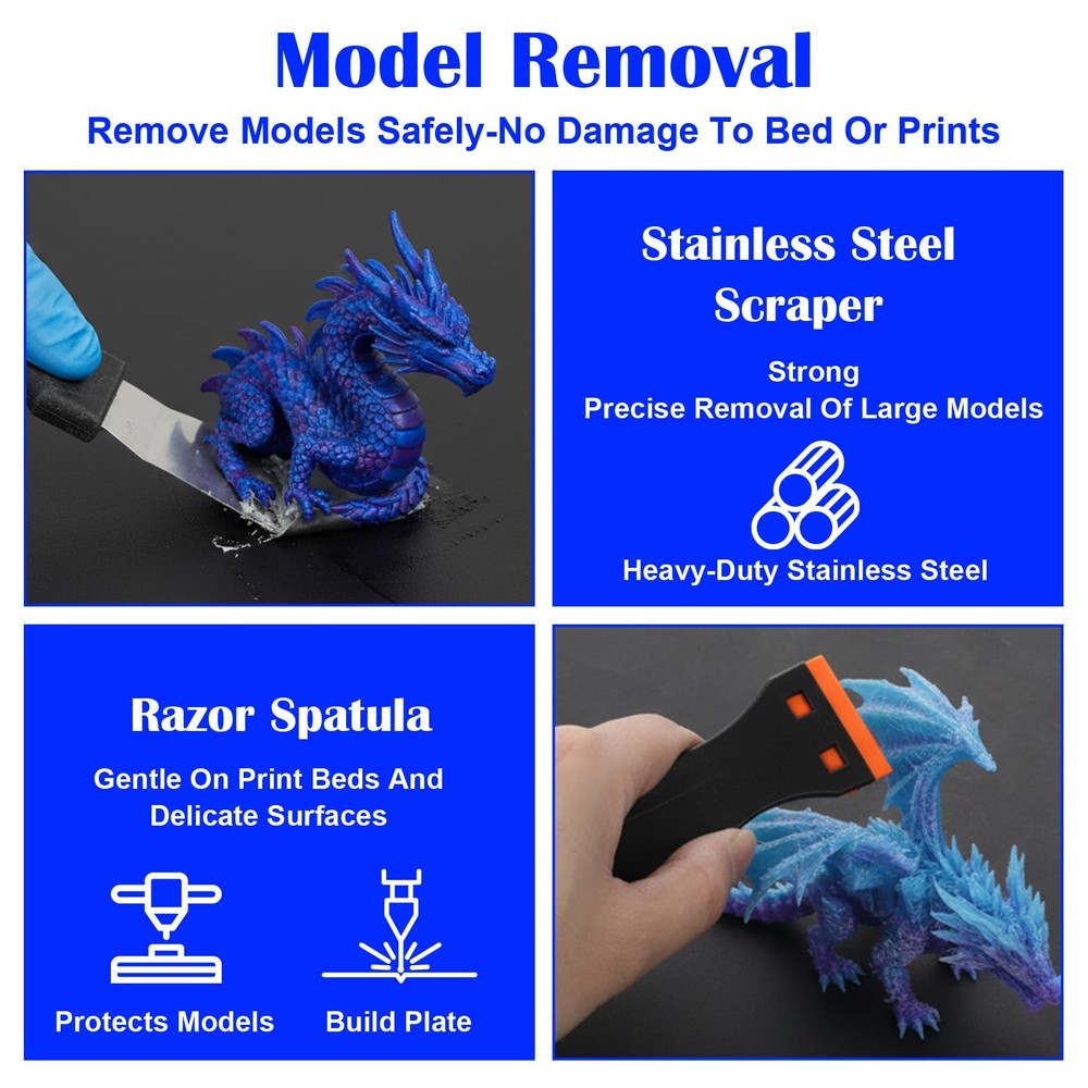 43 Pcs 3D Printer Tools Kit, 3D Printer Accessories Compatible with All FDM/S...