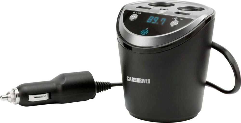 Car and Driver Bluetooth Power Station FM Transmitter & 4 Port Charger (CAD4057)
