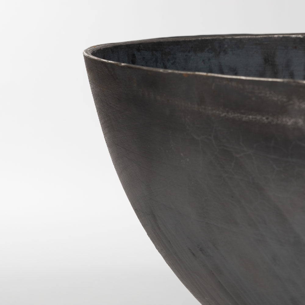 Ash & Ember 42" Hemisphere Fire Pit, Wood Burning Backyard Fireplace