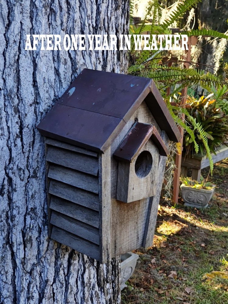 Bluebird House With Copper-Clad Roof