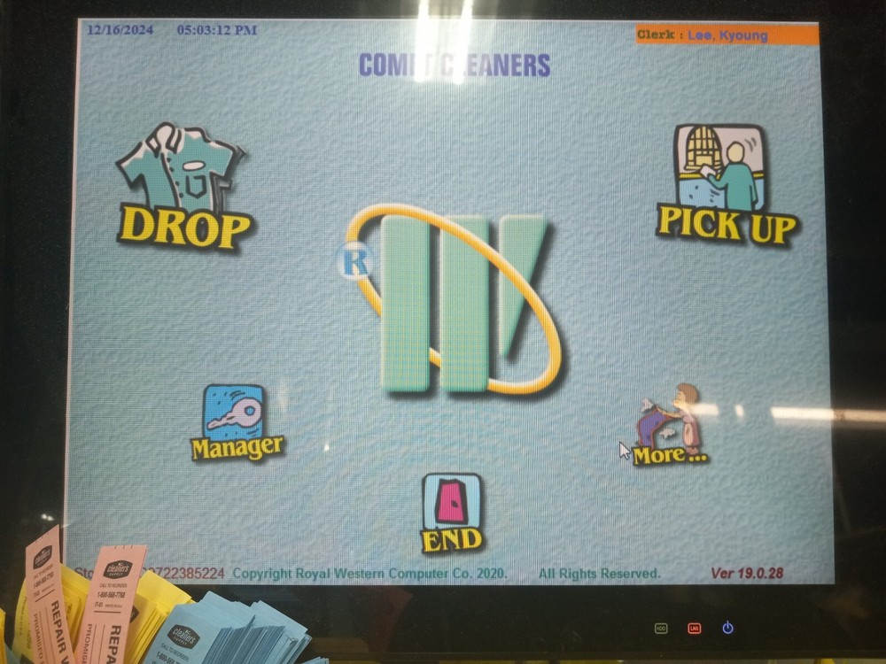 complete Dry Cleaner POS System – 3 Sets Available – Includes Software & Printer