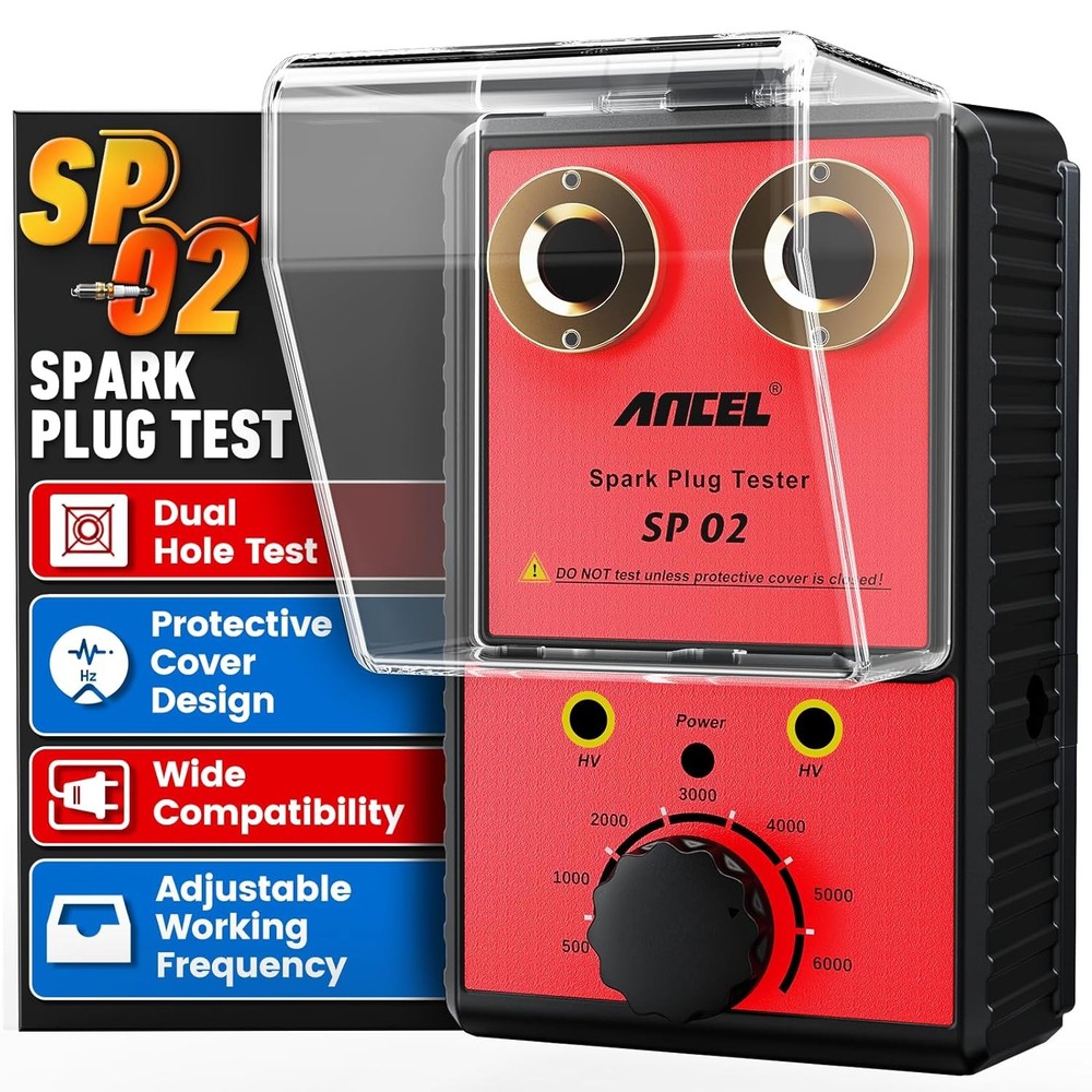 Car Ancel Spark Plug Tester Auto Ignition System Tester Diagnostic Test Tool