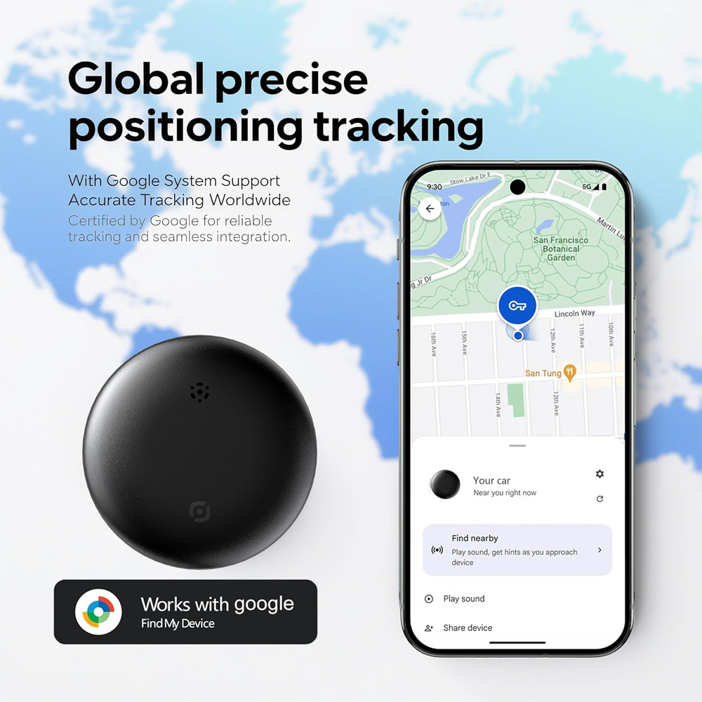 Cat Tracker with Collar (Android Only), GPS Tracker for Cats - No Monthly Fee |