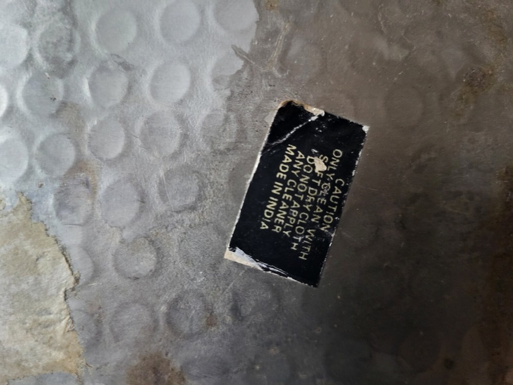 Silver And Copper Footed Tray