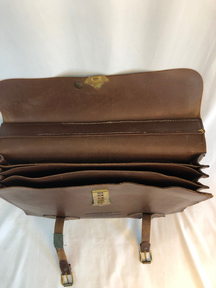 Type MB-1 Navigation Brief Case WW2 US Merit Leather Strap Company