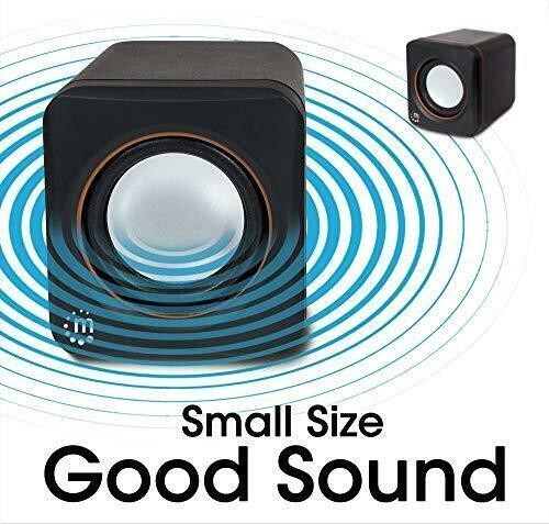 Manhattan USB Powered Stereo Speaker System - Small Size - with Volume Control &