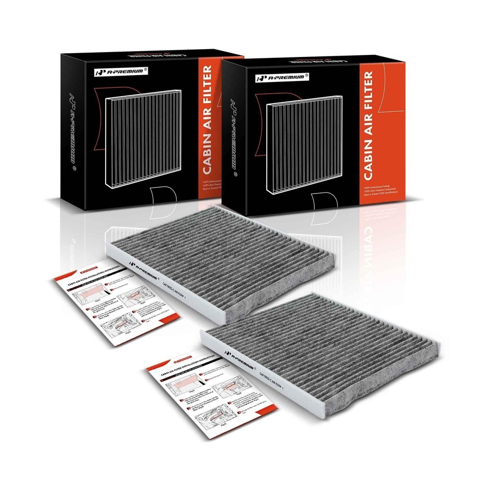 A-Premium 2-PC Cabin Air Filter with Activated Carbon Compatible wi... Fast Ship
