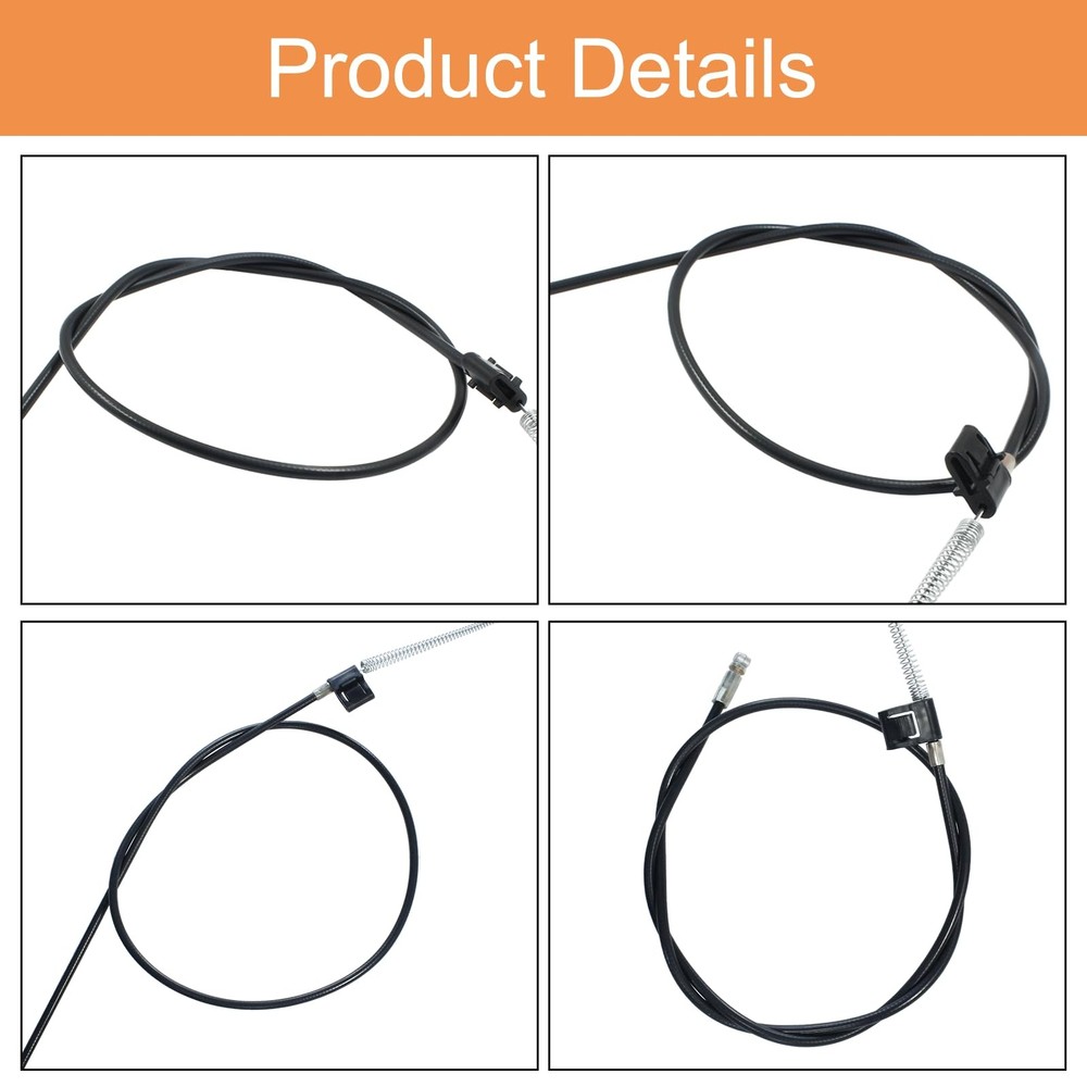 Universal Sofa Recliner Release Cable, 38.2in, Metal, Pull Handle Hook, Black