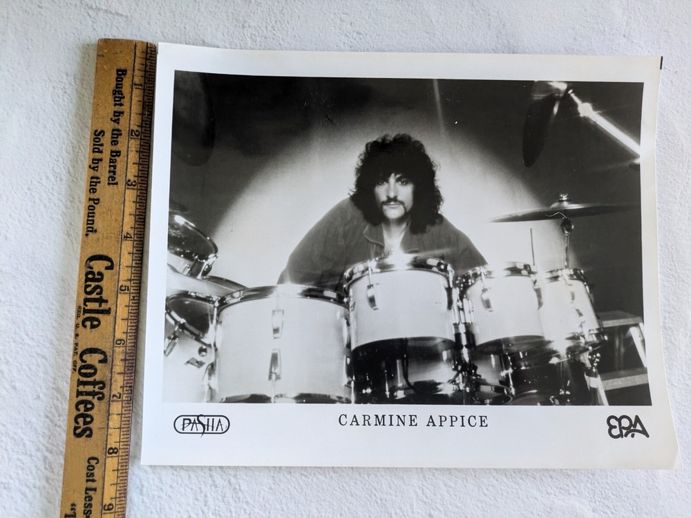 Carmine Appice Promotional Press Kit with 8x10 Photo Pasha Records 1981