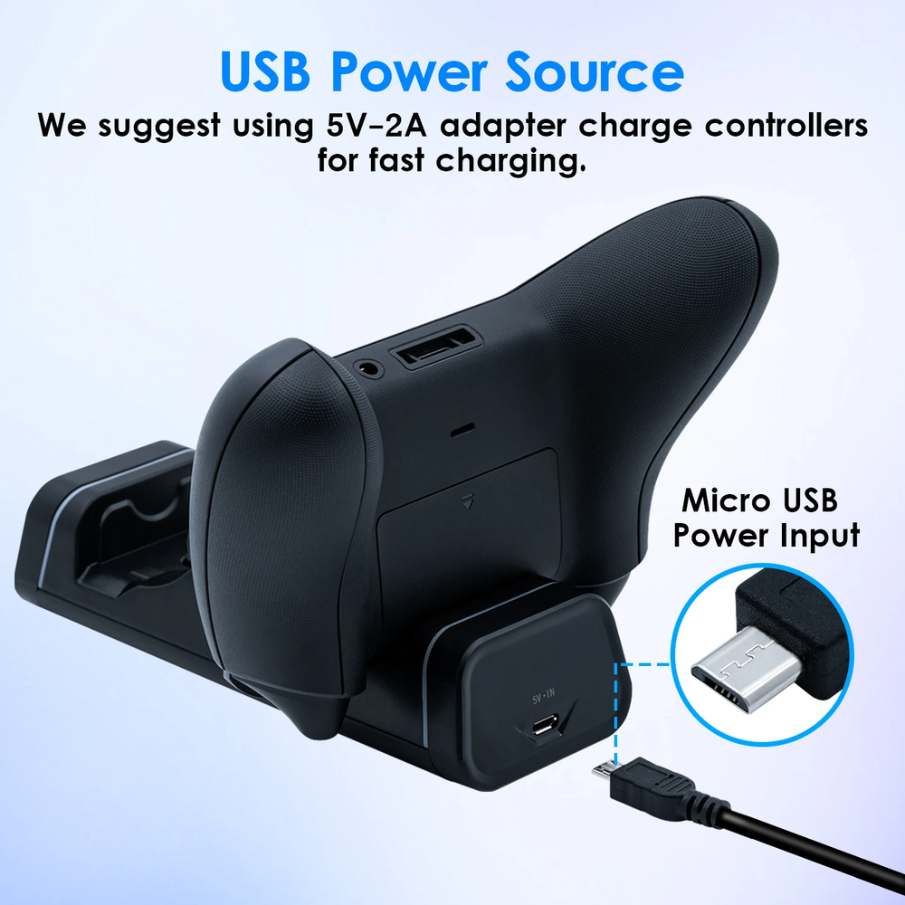 Dual Controller Charging Dock for the Switch Pro / PS5 / Elite 2 / Series S/X
