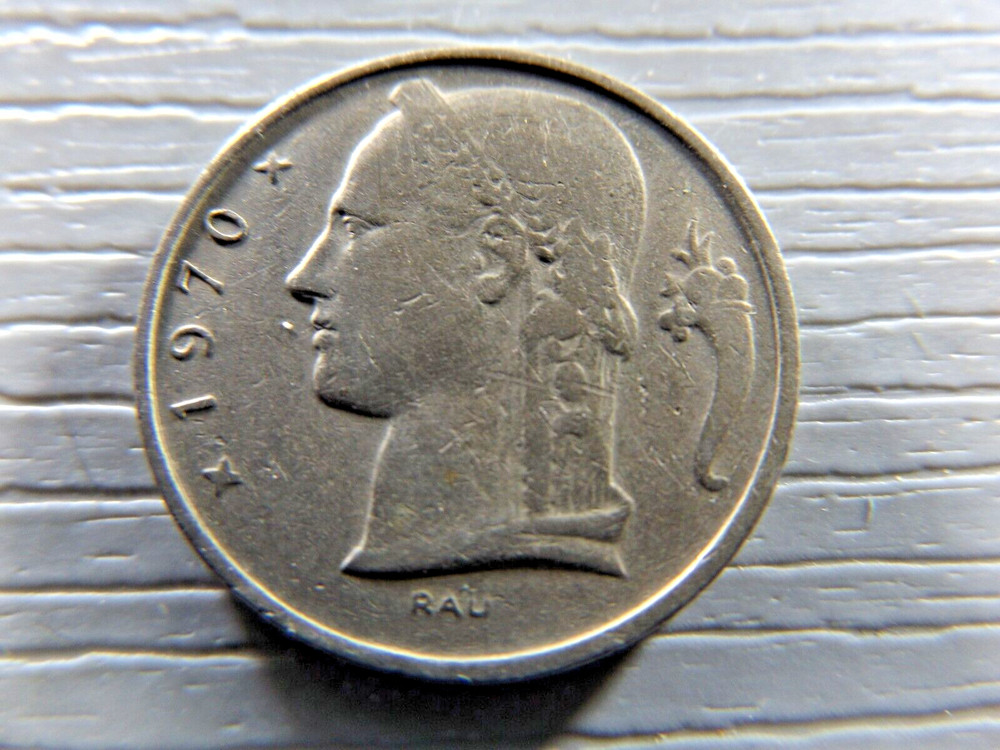 BELGIUM 1970 5 Francs
