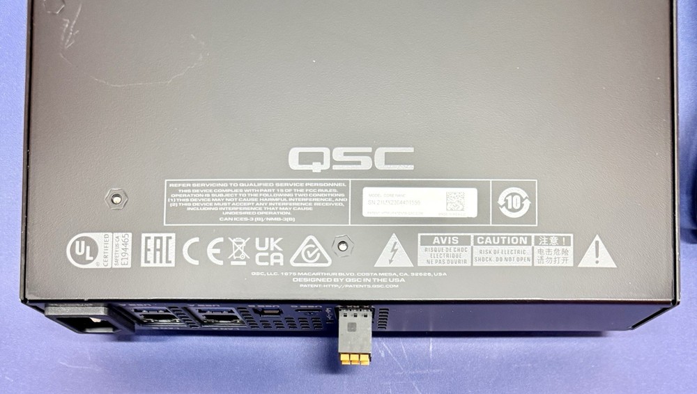 QSC Q-SYS Network I/O CORE NANO Processor