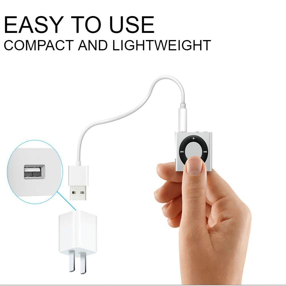 USB Charger Data SYNC Cable for Apple iPod Shuffle 3rd 4th 5th 6th 7th Gen 3.5mm