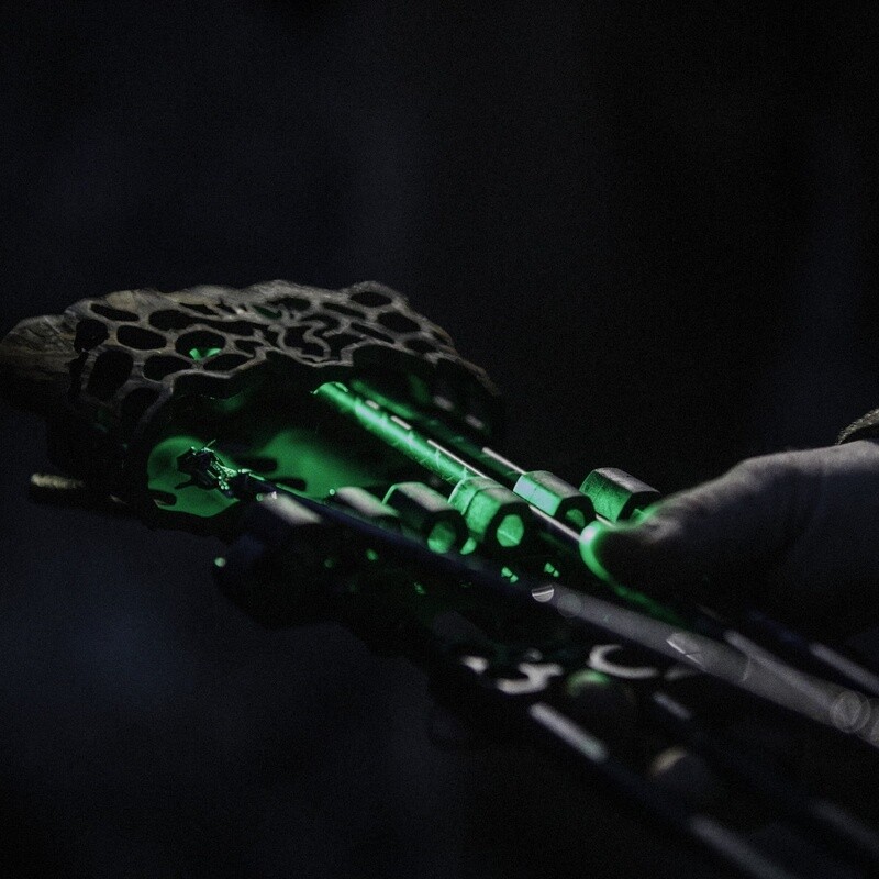 Hex Light 5 Arrow Quiver LED Lights Quick Attachment Adjustable Bow Accessory US