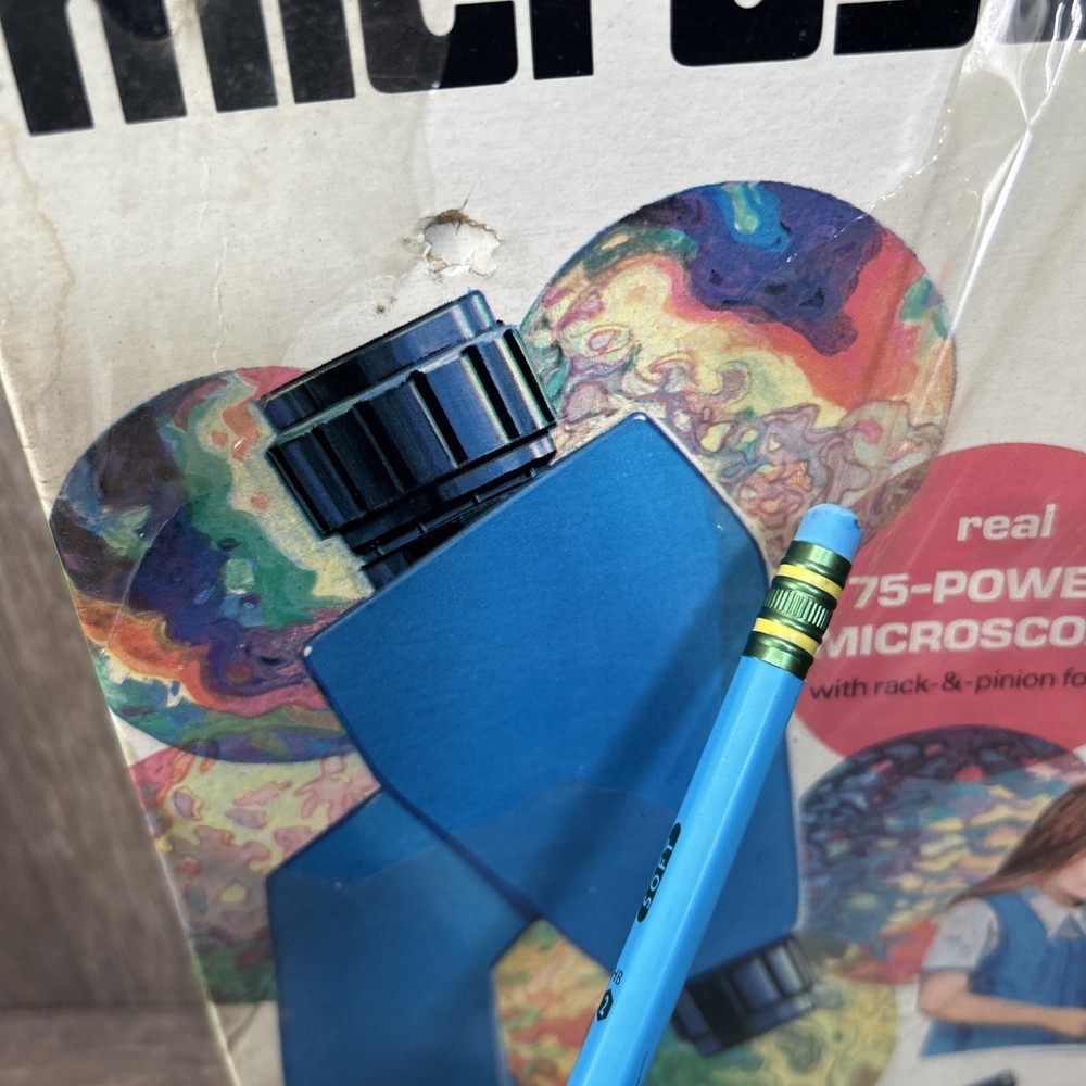 Gilbert Rainbow Microscope W/ Magic Color Mirror Real 75 Power Microscope