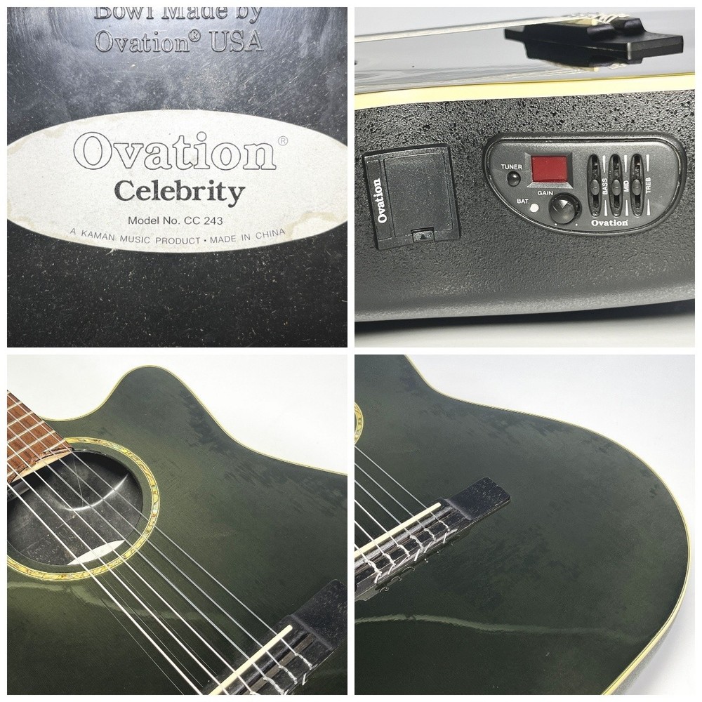 Ovation CC243 Electric Classical Guitar Hard Case