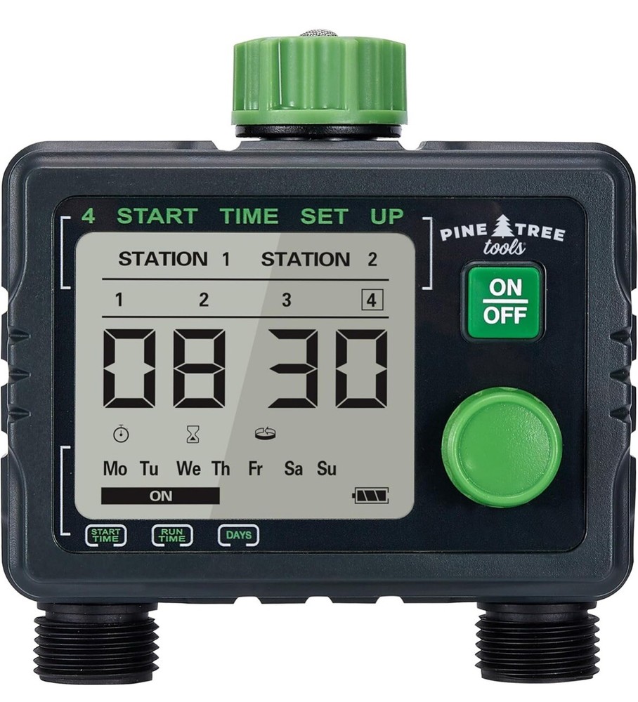 Pine Tree Tools Hose Timer - Programmable Water Timer for Garden Hose