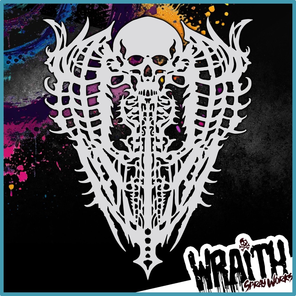 Biomech #4 - Reusable Airbrush Stencil Template