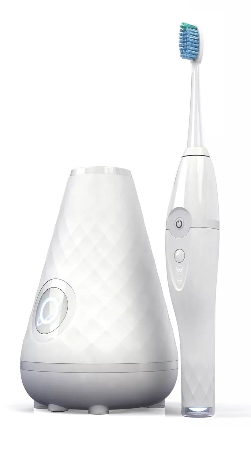 Tao Clean UMMA DIAMOND Sonic Toothbrush with UV Sanitizing Cleaning Station WHT