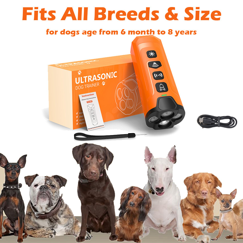 Ultrasonic Anti-Dog Bark Deterrent Device Barking Repeller Bad Behavior Training