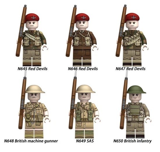 WW2 British Armed Forces Minifigures
