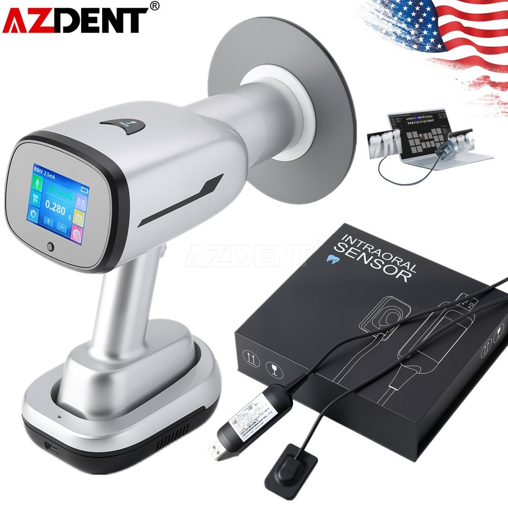 Mobile Dental X Unit System Ray Digital Machine High Frequency + Shield&Sensor