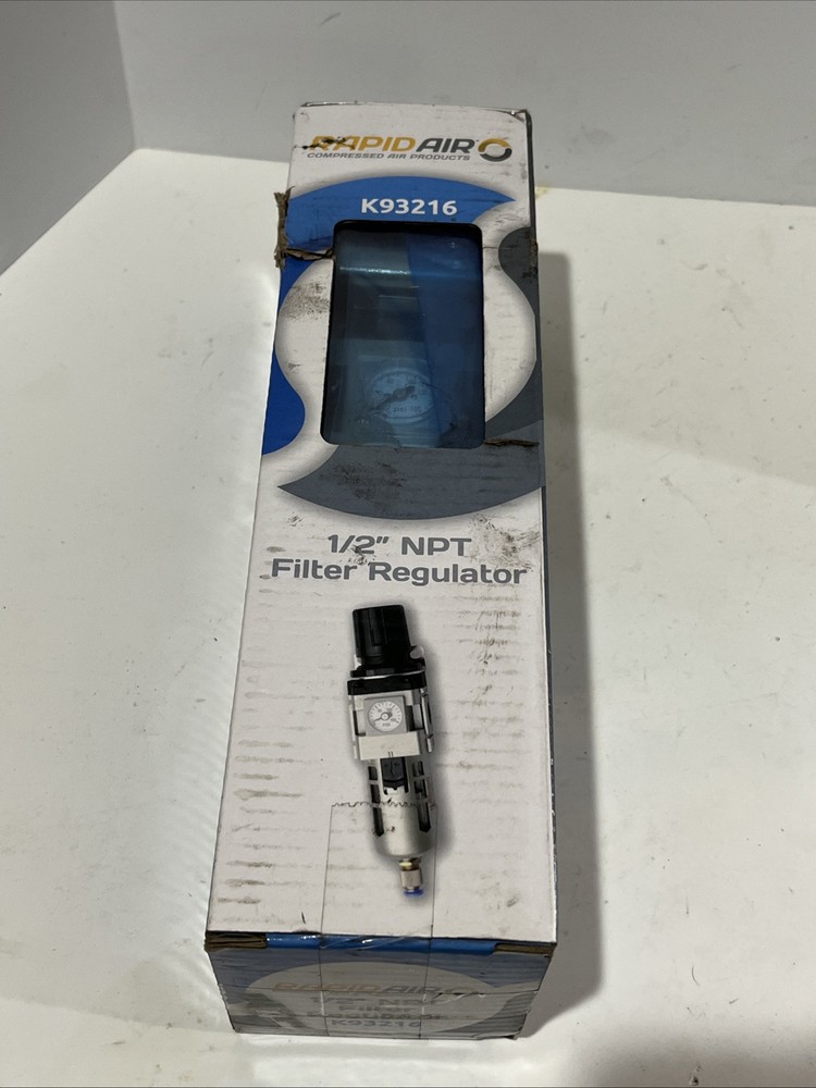 rapid air 1/2” NPT Filter Regulator K93216 NOS