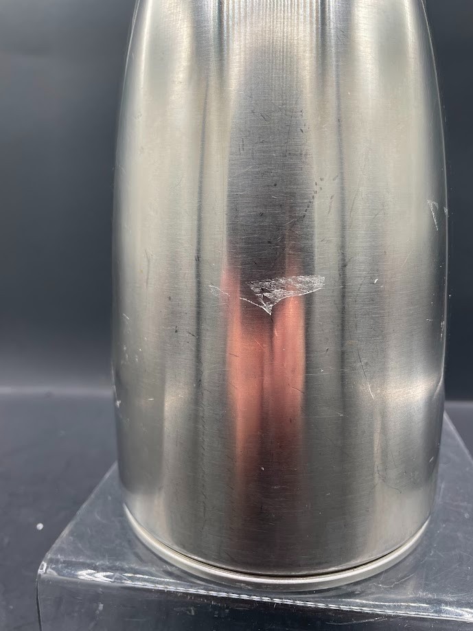 Vintage Stainless Insulated Silver Brit. Design Carafe Coffee Chocolate Pot