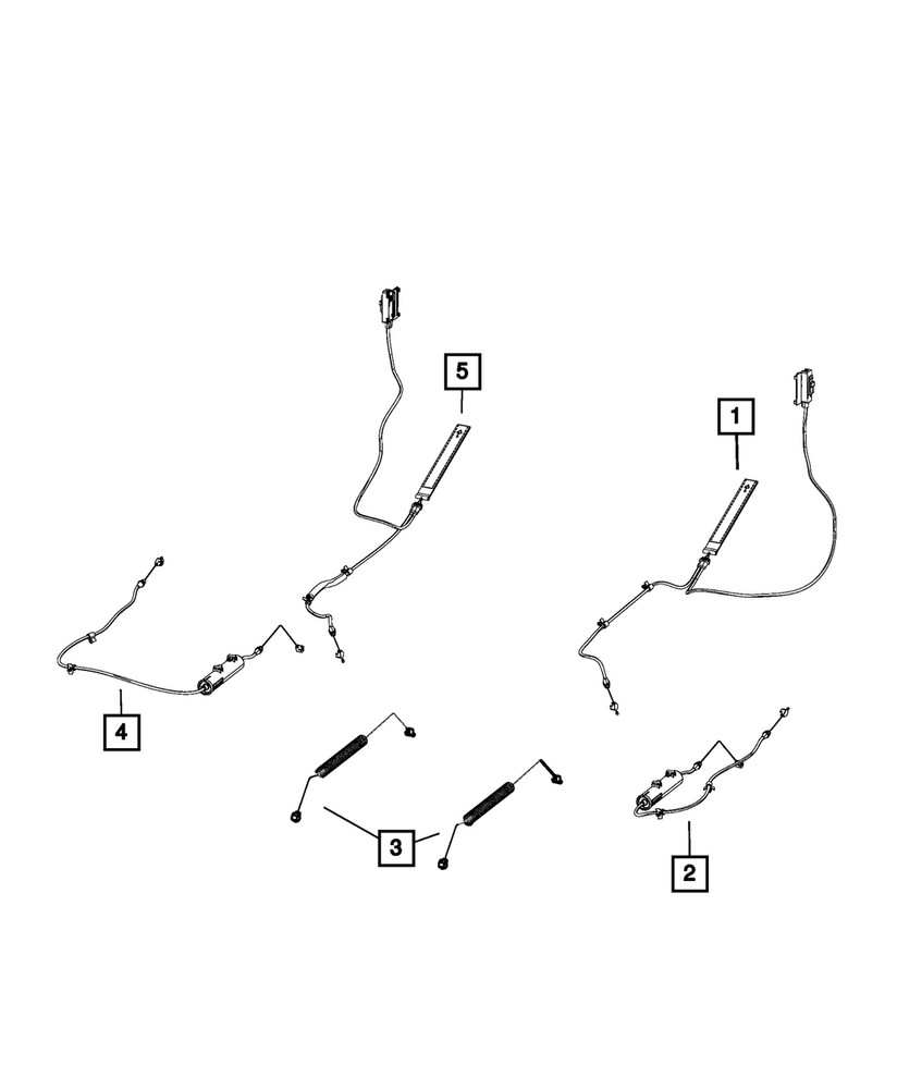 Genuine Mopar Latch Release Cable Assembly 68351714AA