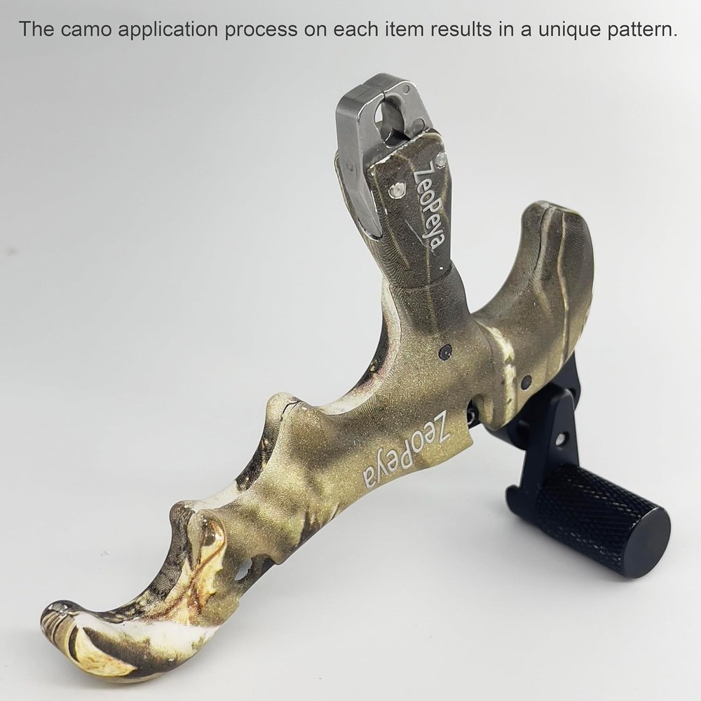 NoxDyn Camo Bow Release for Compound Bow, 4-Finger Archery Release 360° Rotat…
