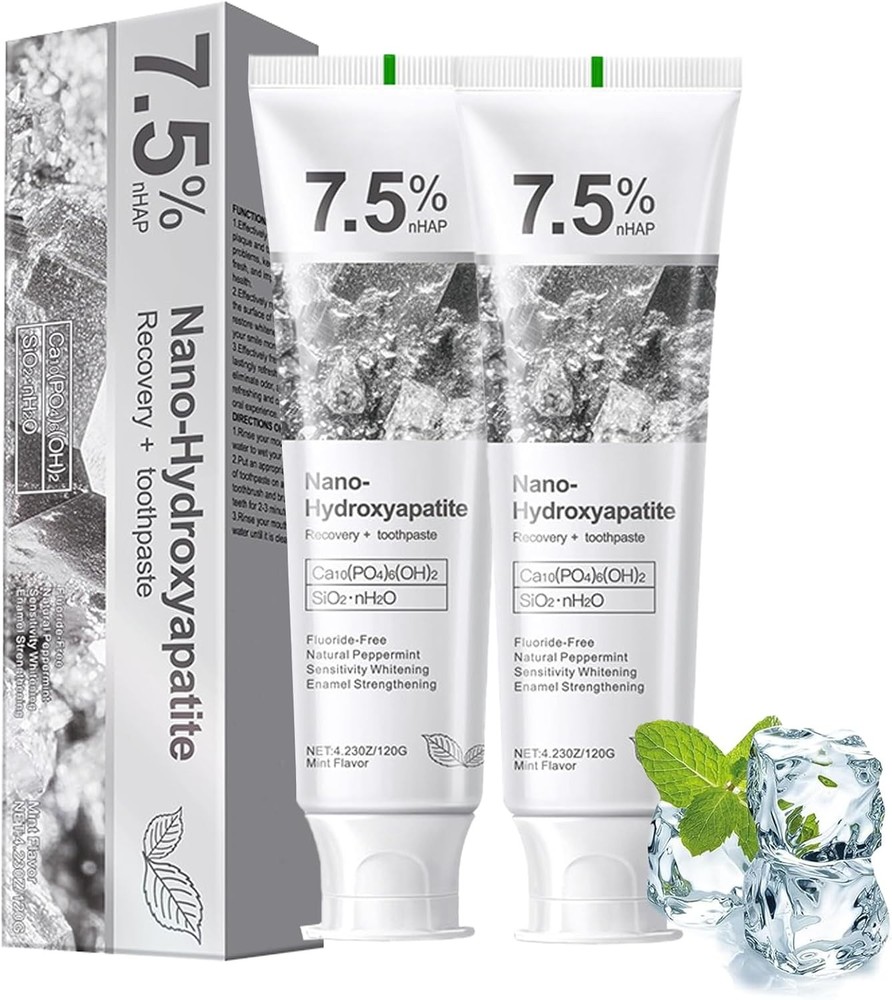 7.5% Hap Nano Hydroxyapatite Toothpaste Remove Deep Clean For Sensitive Teeth