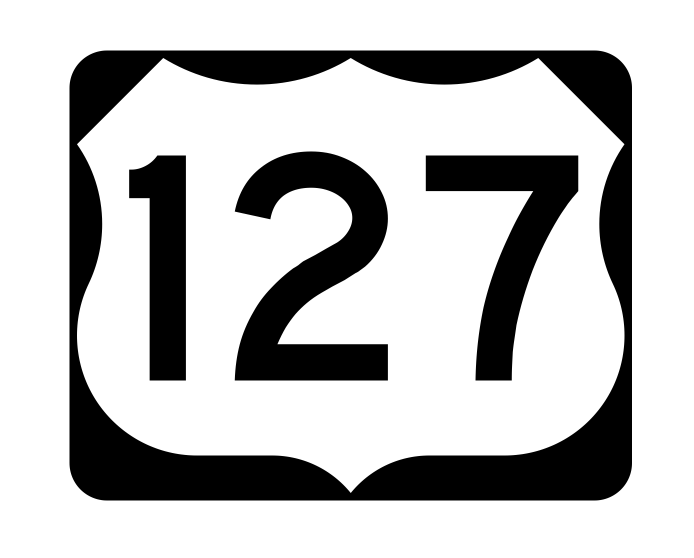 US Route 127 Sticker Decal