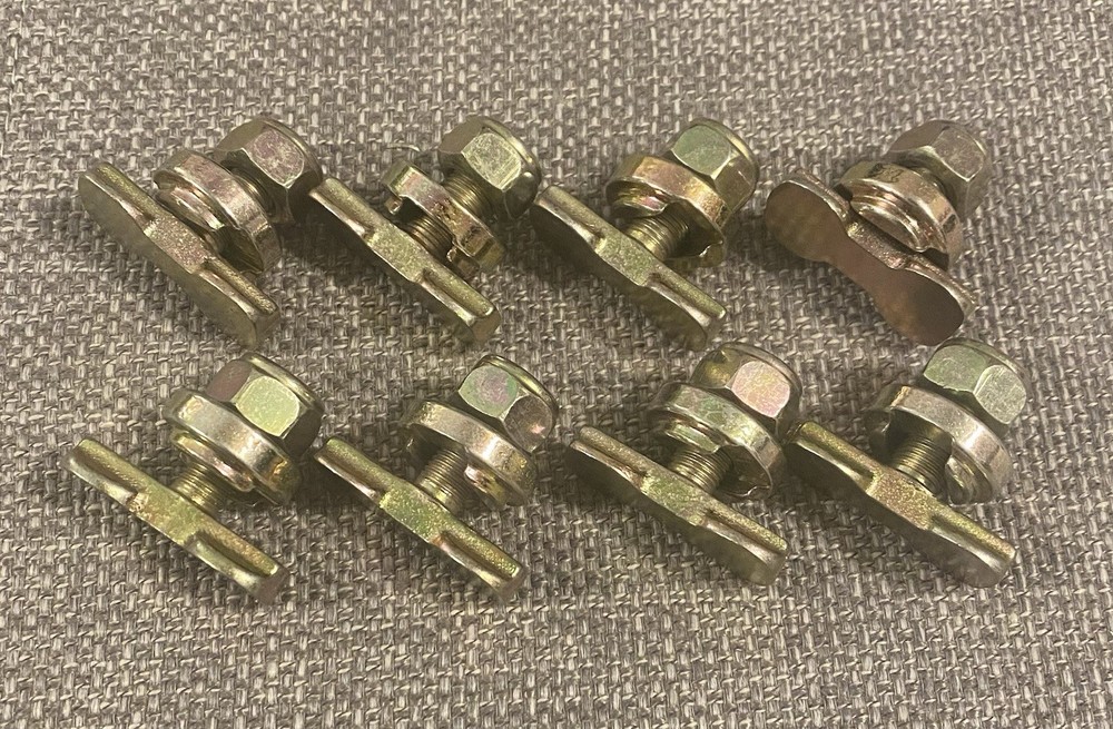 8 Pcs L-Track Double Lug Threaded Stud Nut Fitting Tie Down| Used with L Track