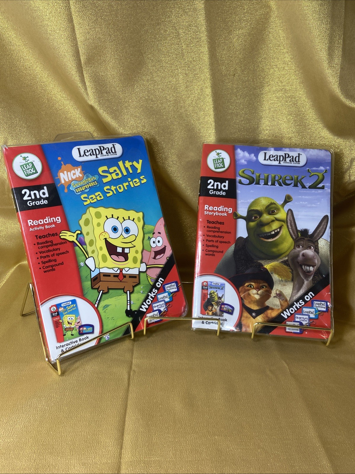 LeapFrog LeapPad / Spongebob Squarepants / Shrek 2 / Books and Cartridges 2003