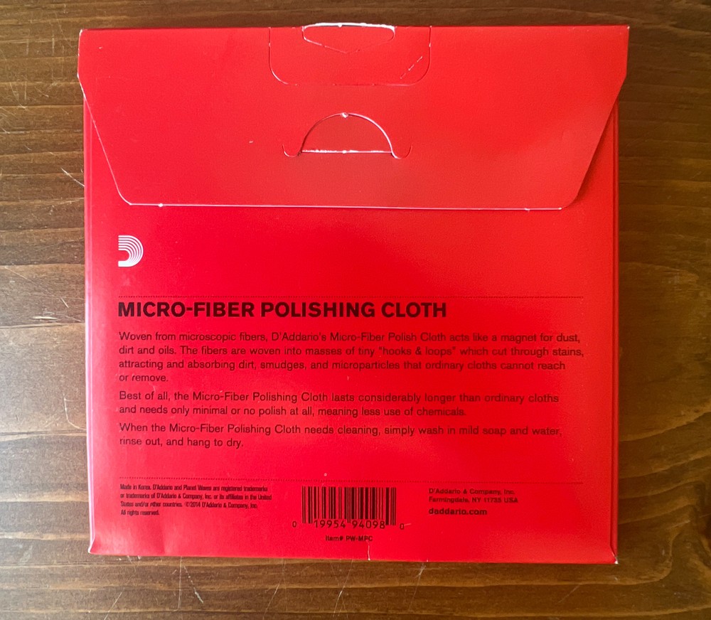 D'Addario Planet Waves Microfiber Polishing Cloth