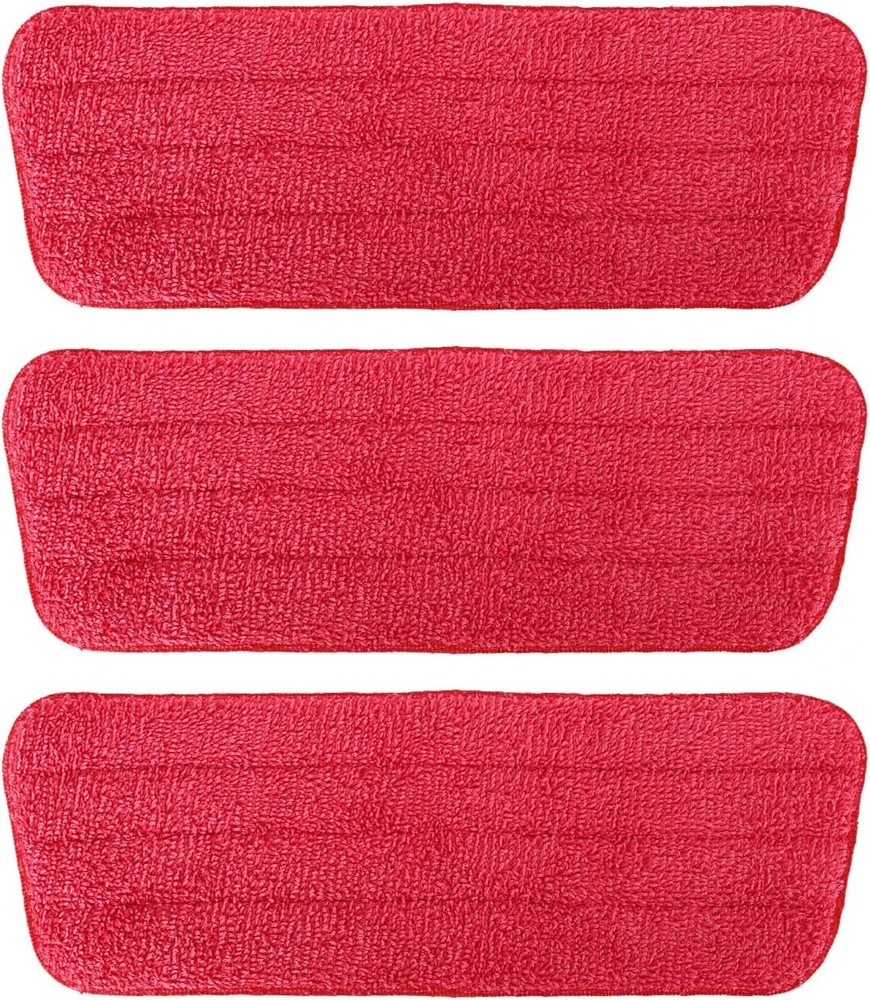 Microfiber Mop Pad Refills for Rubbermaid, Swiffer, Libman - 3 Pack