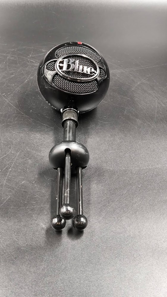 Blue Snowball USB Microphone Used Working Black