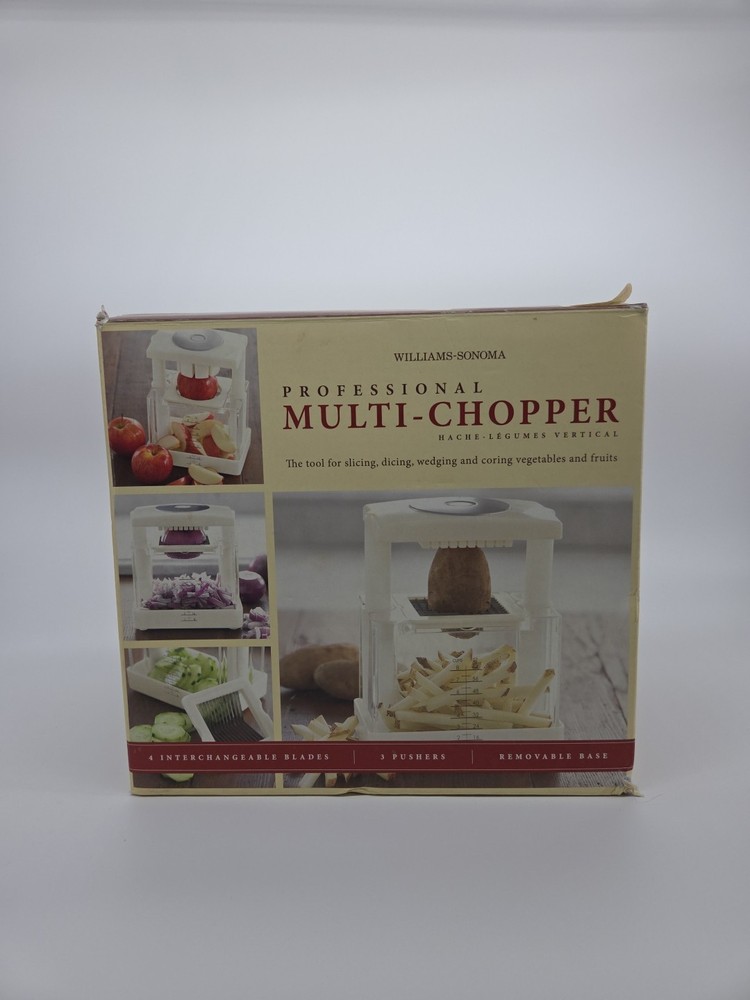 Williams Sonoma Professional Multi Chopper Fruit & Vegetable Dicer Slicer Corer