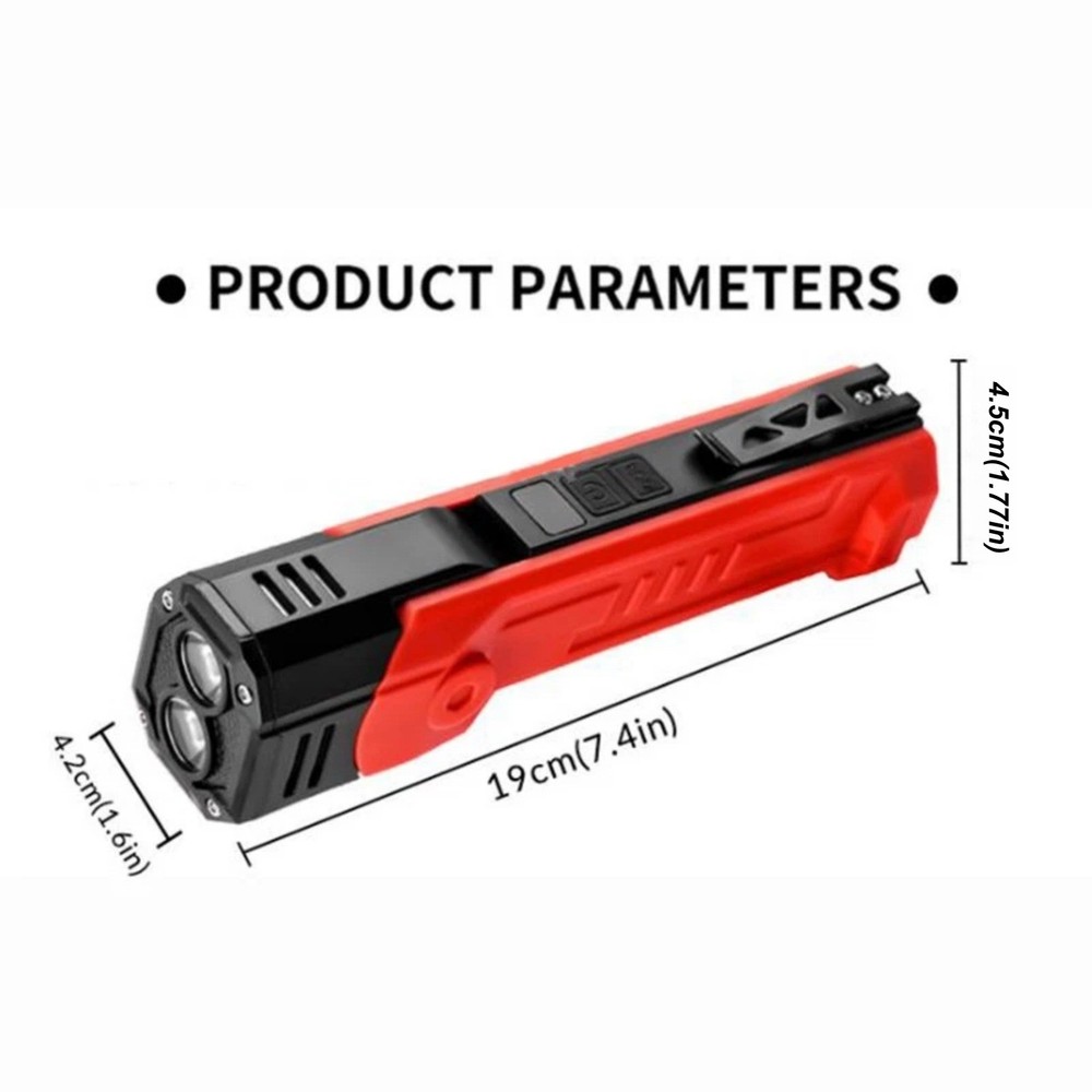 Portable Rechargeable LED Work Light 600LM Adjustable Flashlight Lamp Tool