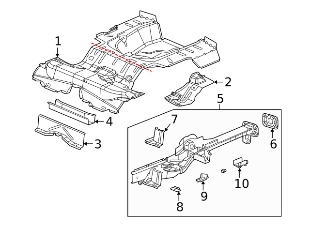 Genuine GM Rail Reinforced 22726940