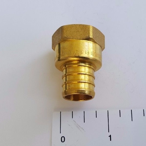 10) 3/4" PEX X 1/2" FEMALE NPT THREADED ADAPTER BRASS CRIMP FITTINGS LEAD FREE