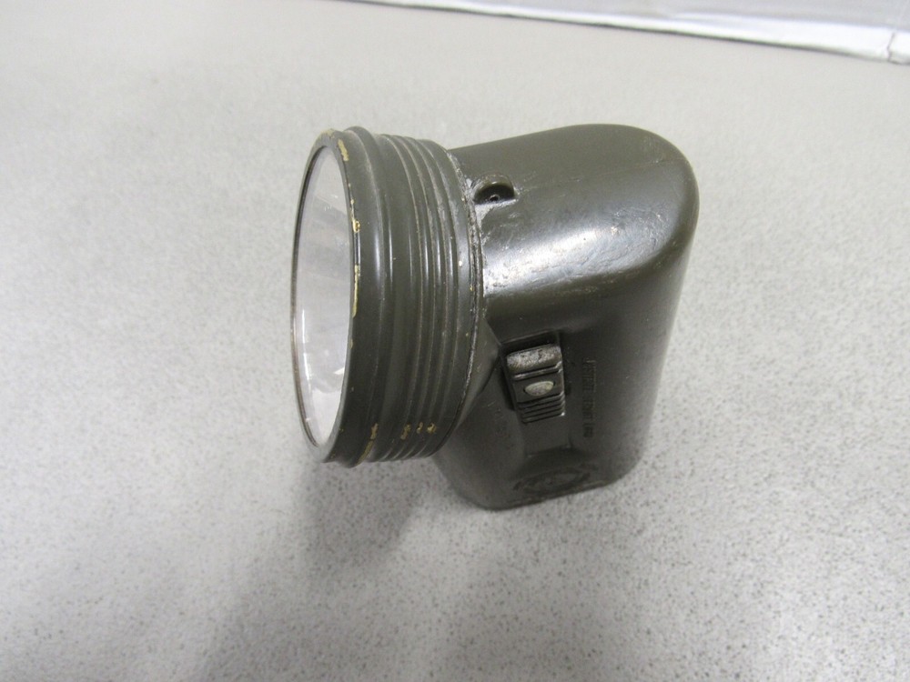 WW2 US Army Air Force Justrite Flashlight Type A-8 USAAF Lamp Assembly WORKS