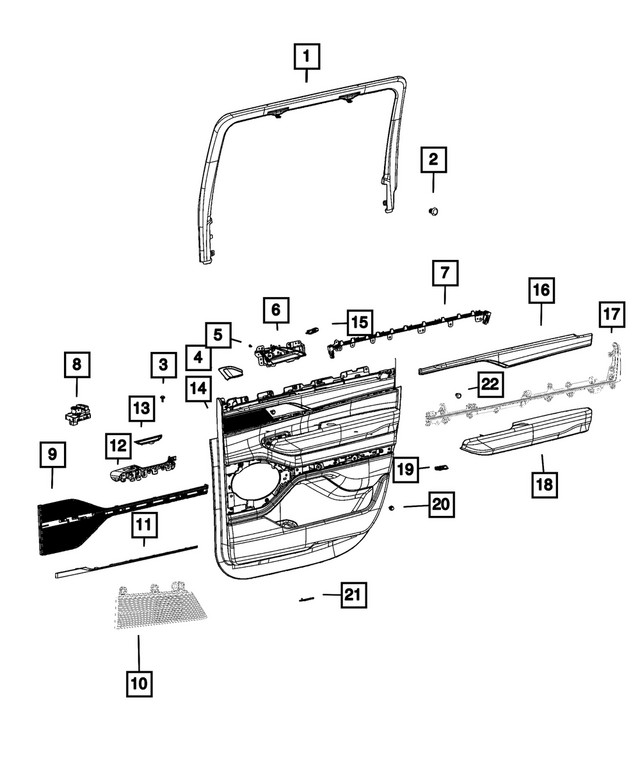 Genuine Mopar Push Pin 6513751aa