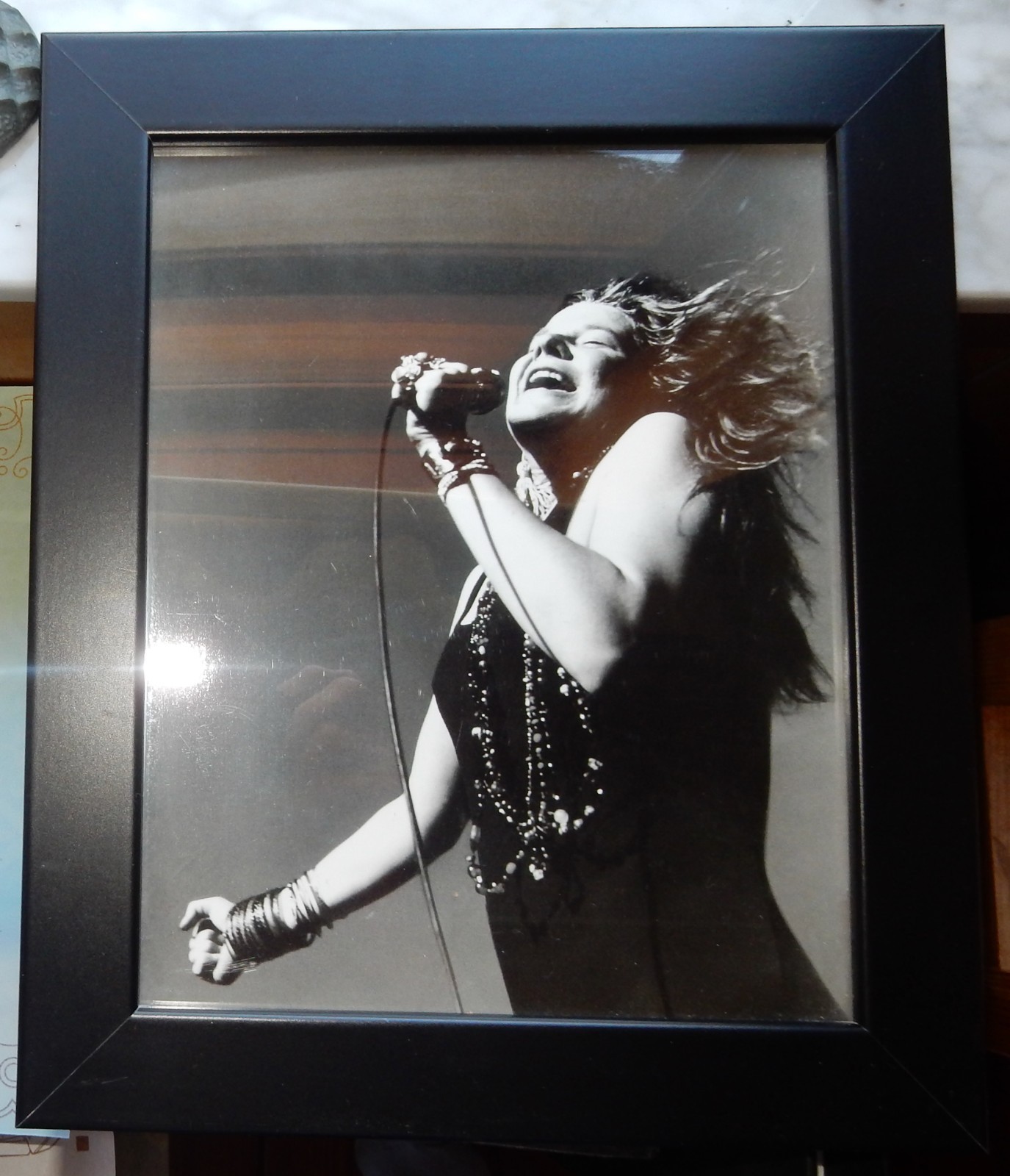 10 x 12" Framed Print of Janis Joplin California Folk-Rock Festival May 18, 1968